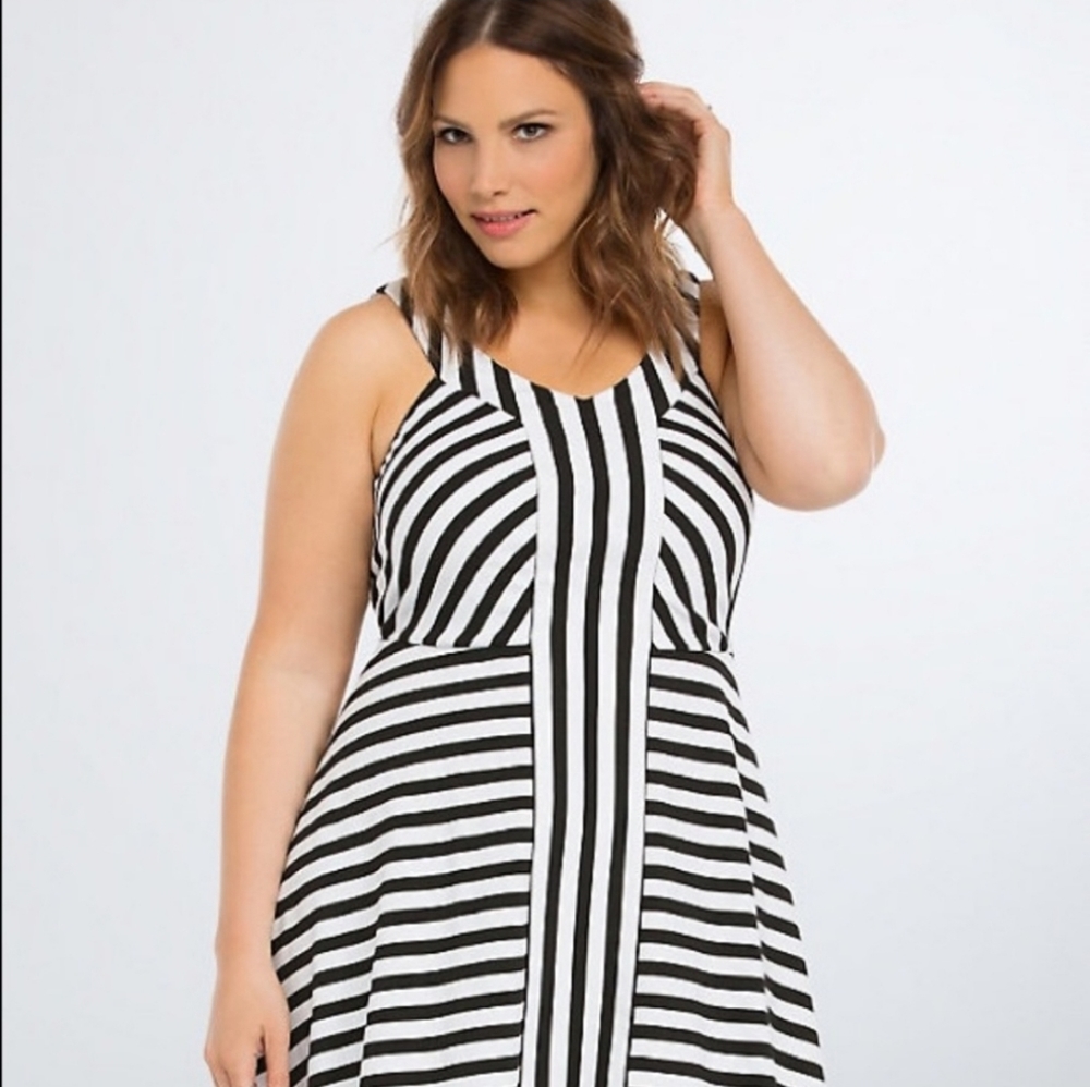Torrid Striped Skater Dress